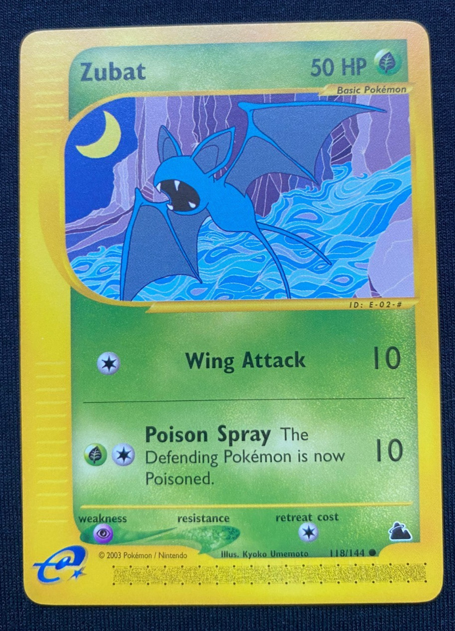 Zubat - 118/144 - Common - Pokemon Skyridge - (NM)