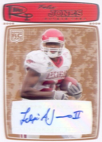 felix jones rookie rc auto autograph cowboys arkansas razorbacks college #/35 - Bild 1 von 1