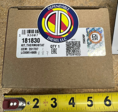 Kazumamacyan　0617 Thermostat 180° Non Vented for a 855 Cummins. # 181830 Ref