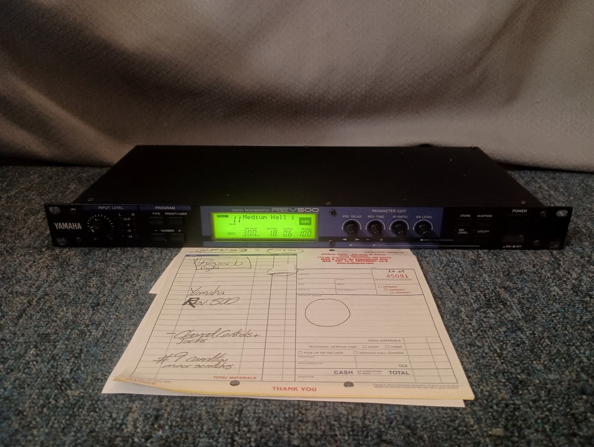 Yamaha Rev 500 Digital Reverberator Reverb Effect Processor Yamaha Rev 500 Digital Reverberator Reverb Effect Processor