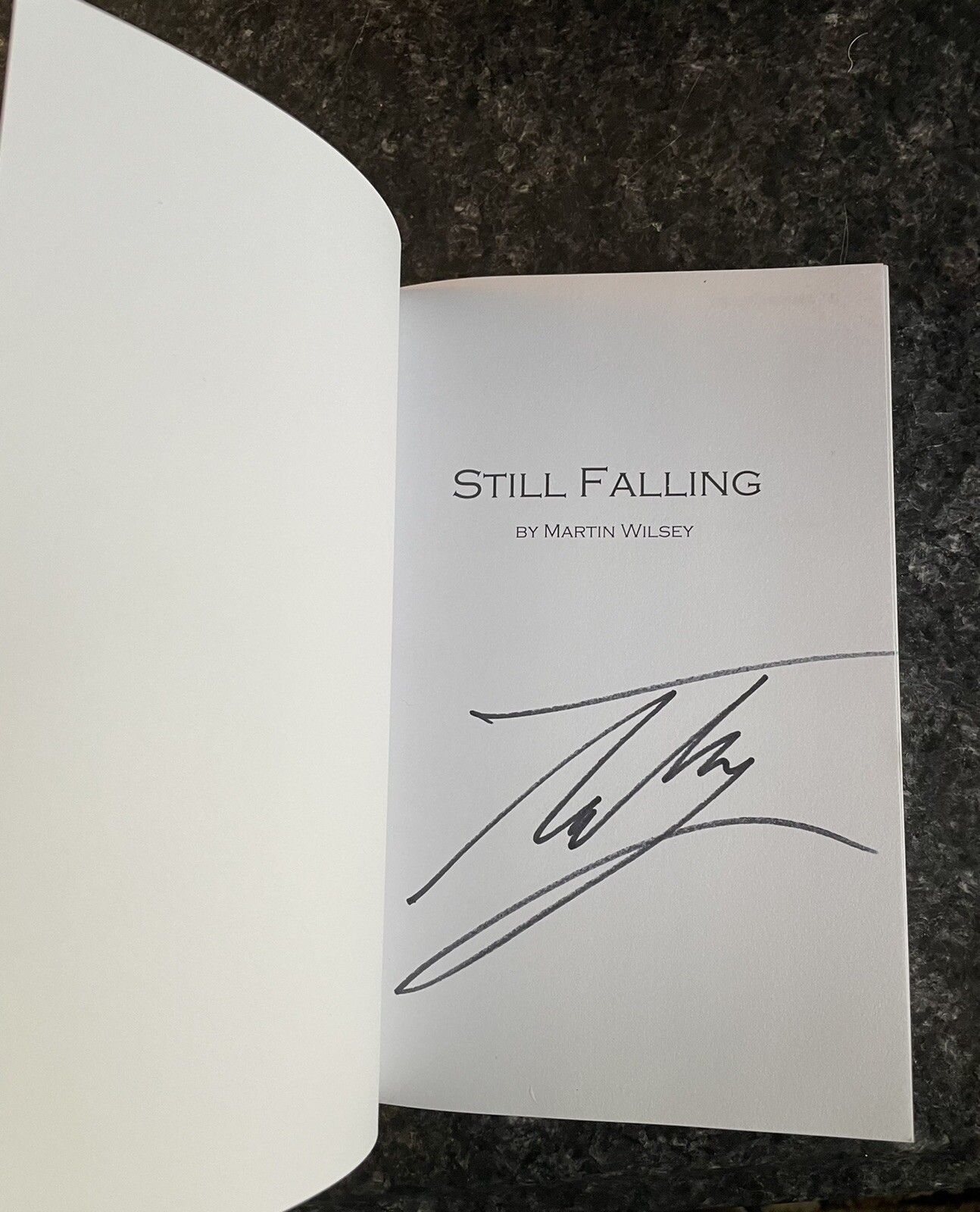 Signed First Edition, Trade Paperback of STILL FALLING by Martin Wilsey - Picture 5 of 5