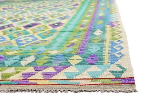 Kelim Afghan Hindukusch 312 x 205 cm Handgewebt Teppich Orientteppich Neu - Picture 4 of 7