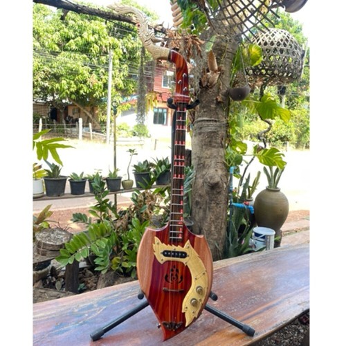 Phin Guitar 3 Strings Thai Musical Electric Instrument Pro Handmade Crafts - Picture 6 of 6
