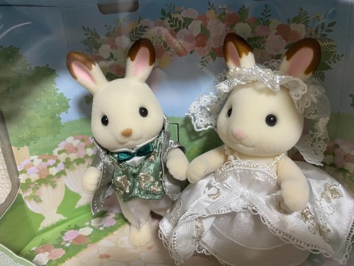 Sylvanian Families schönes Hochzeitspaar Set Efeu Stickerei Calico Critters neu - Bild 6 von 14