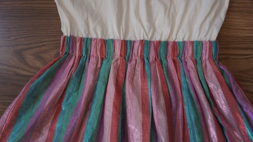 Crewcuts Girls' Mixy Dress In Rainbow Stripe For Girls - Size L - Picture 10 of 12