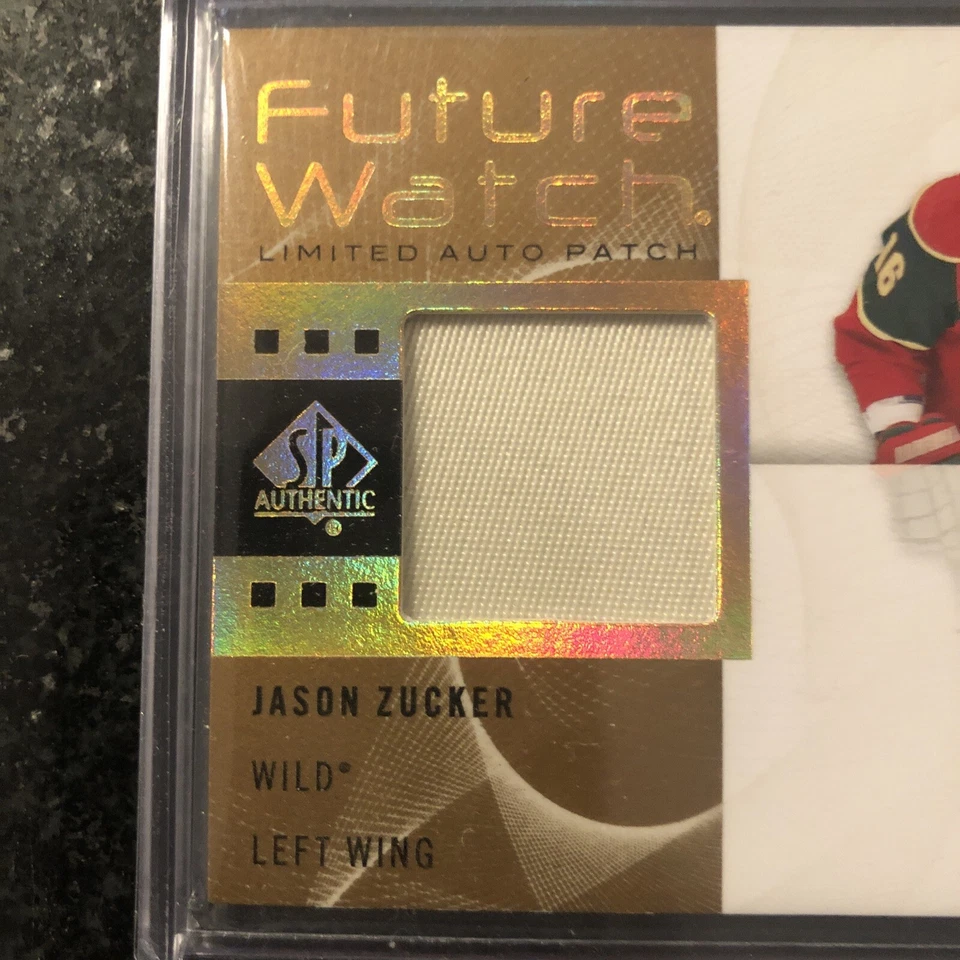 2012-13 SP Authentic Future Watch Limited Jason Zucker RPA Rookie Patch Auto RC - Image 3 of 4