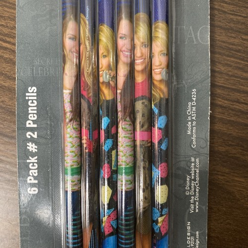 Disney Hannah Montana Office Supplies 6 Pack Pencils 3 prints - Picture 5 of 5