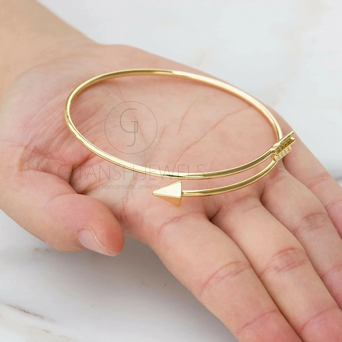 Sterling silver hotsell nail bangle