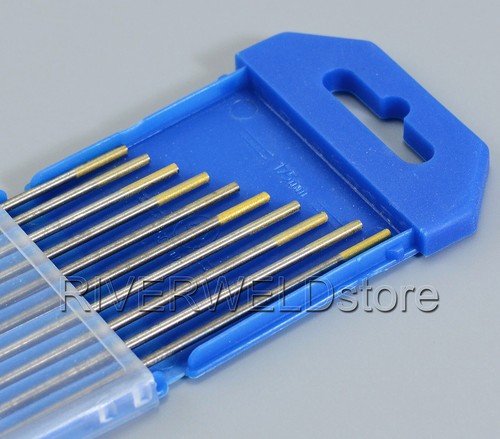 Electrodo de tungsteno de soldadura TIG oro WL15 1,5 por ciento lantano 2,0 x 150 mm 10 piezas - Imagen 2 de 7