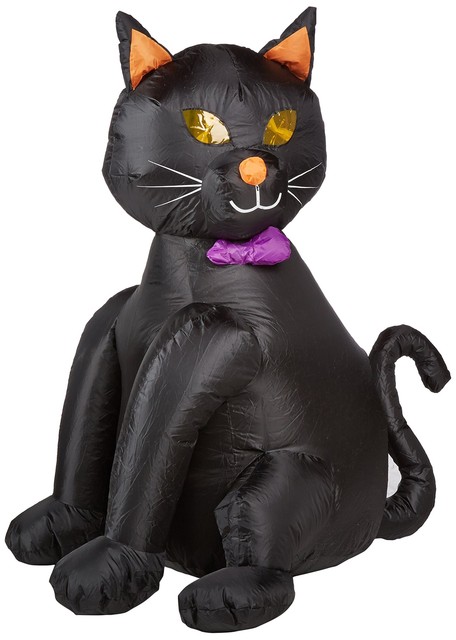 CITI TALENT 48" Inflatable Lighted Black Cat