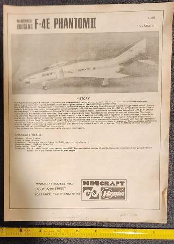 MIB Minicraft/Hasegawa 1/72 F-4E PHANTOM II - Picture 7 of 10