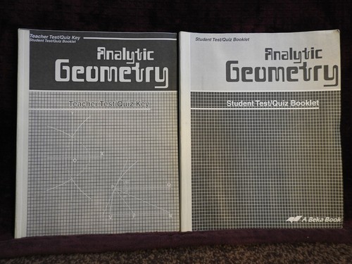 ABeka Analytical Geometry Text, Solution Key, Test/Quiz and Key -Plane Geo. 11 - Imagen 7 de 8