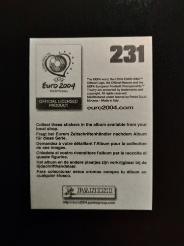 FIGURINA EURO 2004 PANINI ITALIA PERROTTA n 231 NUOVA CON VELINA - Imagen 2 de 2