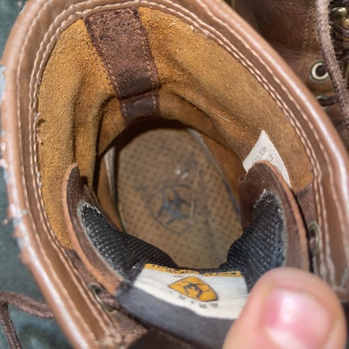 Ariat 10002420 Brown Leather Work Boots sz 8 D FREE SHIPPING - Picture 6 of 7