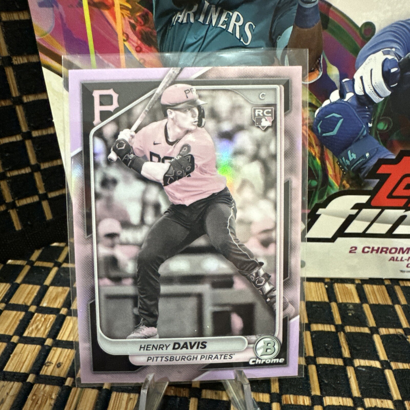 Henry Davis 2024 Bowman Chrome Bowman Pearl Refractor #7 Pirates