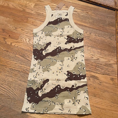 Desert Camo Tank Top Extra Long Y2K Shirt ESMX NWOT Streetwear Hip Hop Sz 2XL - Picture 8 of 9
