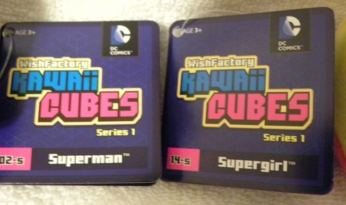 Peluche DC Comics Wish Factory Kawaii Cubes serie 1 Supergirl & Superman 2,5"  - Foto 3 di 4