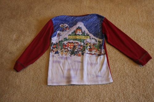 Disney Store Pajama Top Henley The House Of Mickey Mouse Christmas Size M - Picture 1 of 4