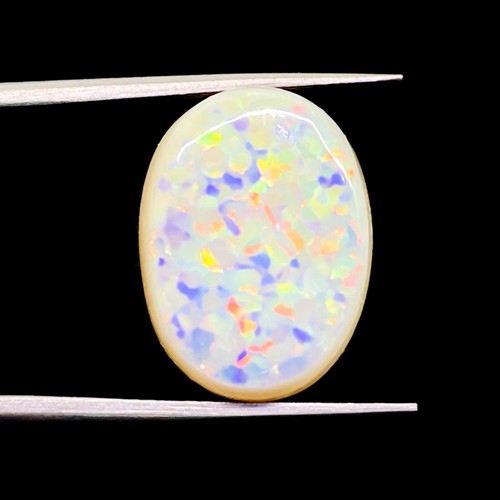 9.55 Cts Australian Opal Doublet 17.5x13mm Top Quality Flashy Loose Gemstone - Picture 3 of 15