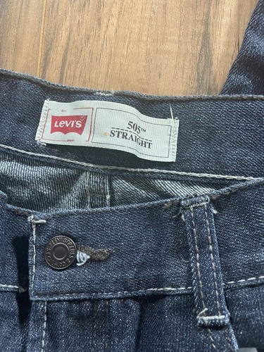 Boys Levi’s 505 Jeans Straight Fit sz 14 Reg With Two Shirts - Picture 6 of 13