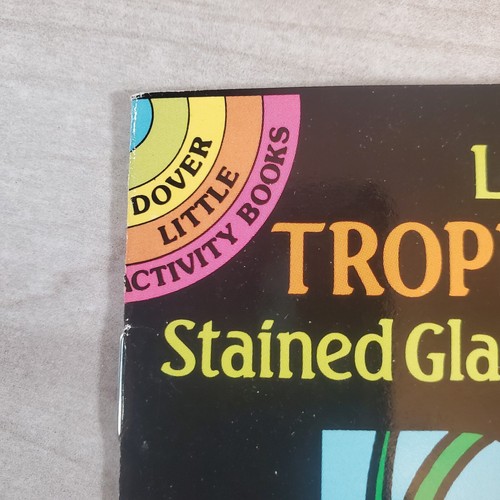 Dover Stained Glass Coloring Book John Green Tropical Fish Vintage Translucent - Picture 5 of 12
