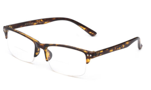 Gafas de Lectura Bifocales Clásicas Retro Hombres Mujeres Plástico Marco Medio Borde Nuevo - Imagen 6 de 13