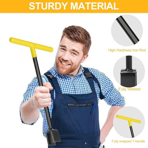 Water Meter Key Steel 17 Inch T-Handle Utility Shut Off Tool Heavy Duty Use - Picture 7 of 9