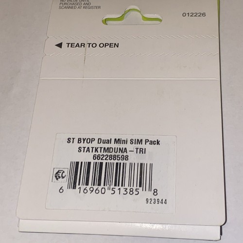 Straight Talk Nano SIM Card Activation Kit X2 Save On Cell Phone Bill Green Cdma - Picture 5 of 5