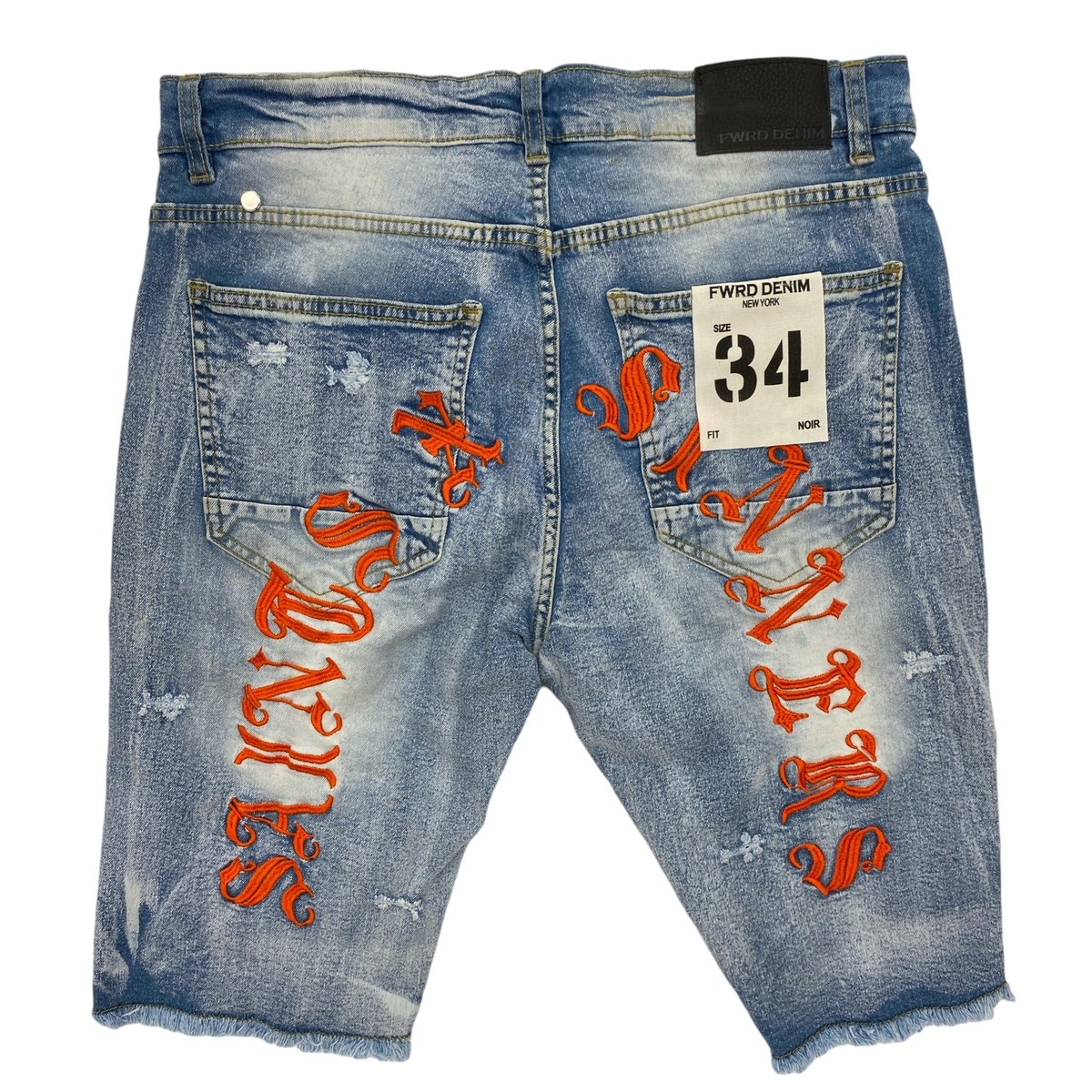 Men FWRD DENIM & CO Saints X Sinners Denim Short | eBay