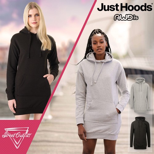 Womens Hoodie Dress AWDis Ladies Soft 