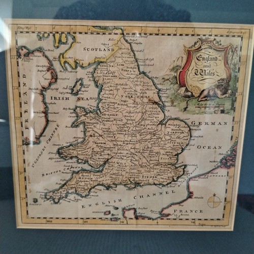 Antique map of England and Wales by Thomas Jefferys 1750'S ~ Framed & Mounted - Picture 4 of 5