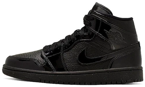 Jordan 1 Patent Mid Triple Black W