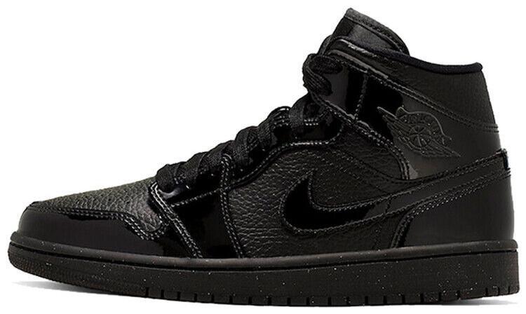 Air Jordan 1 Mid Triple Black(日本未発売) Jordan 1 Patent Mid Triple Black W for sale | eBay