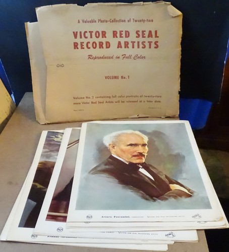 Victor Red Seal Record Artists 22 Color Prints in Original Envelope - Picture 10 of 10