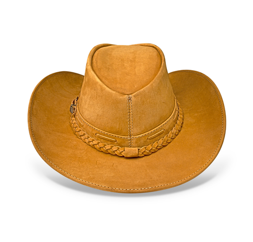 Sombrero de Vaquero Cuero Occidental Hombre Mujer Ganadero Ganadero Cuero de Vaca Vaquera Exterior - Imagen 46 de 47