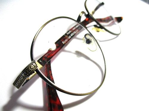 SOLO montatura per occhiali vintage, EyeBuyDirect, Fitzgerald, oro anticato 47-19 140 mm - Foto 8 di 9