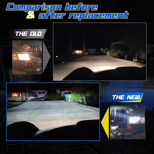 4x Fit Chevrolet C10 C20 1981 1982 1983 1984 1985 4x6" LED Headlights Hi/Lo Beam - Picture 2 of 20