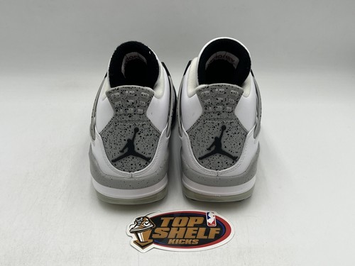 New Air Jordan 4 Golf White Cement 2021 Size 4 Rare Retro Authentic MJ OG AJ4 DS - Picture 5 of 9