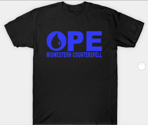 Midwestern Counterspell T-Shirt Canvas 100% Cotton Short Sleeve Crew Neck Large