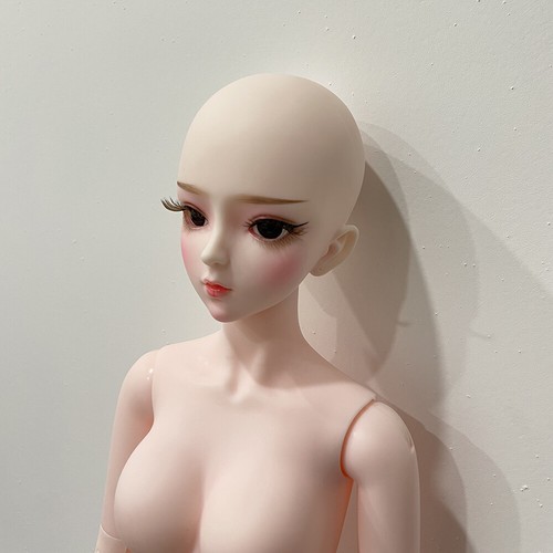60cm Naked Doll Nude Dolls 1/3 BJD Girl with Openable Head Changeable Eyes 24" - Imagen 9 de 12
