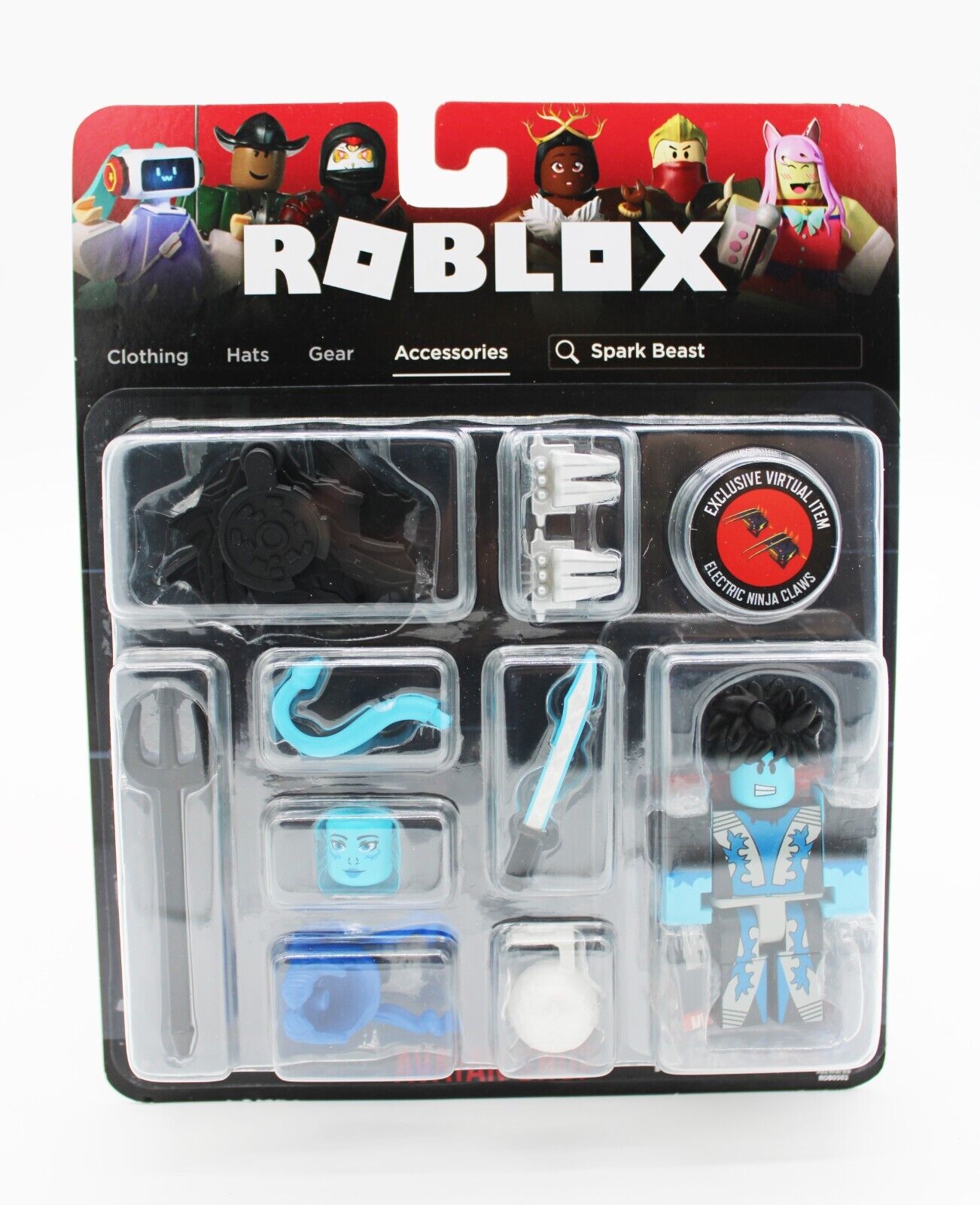 Boneco Roblox Avatar Shop - Figura Spark Beast + Cód Virtual - JP