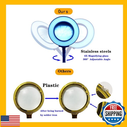Magnetic Soldering Station Helping Hands with Magnifying Glass with Light 3rd - Picture 4 of 5