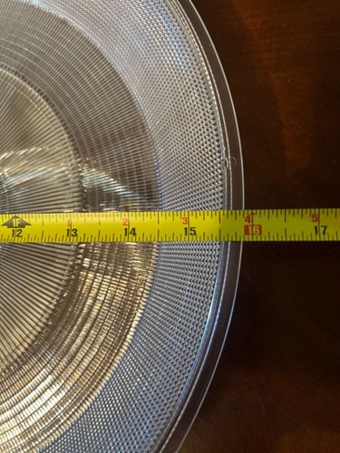 Round High Bay Plastic Clear Light Cover 16" Diameter pack of 7 - Picture 5 of 5