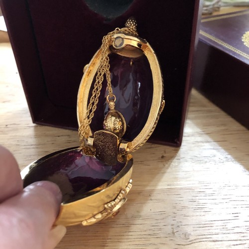 Imperial Treasures von Joan Rivers DIE VIER JAHRESZEITEN Ei mit Anhänger, Box & COA - Bild 5 von 7