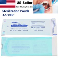 Self Seal Sterilization Pouches, Sterilizer Bags for Dental, Tattoo, Nail 3.5x10