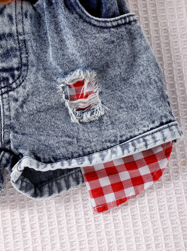 Conjuntos de Niñas Ropa Para Niña Pantalón Vestidos Pantalón Blusas Mezclilla - Picture 4 of 9