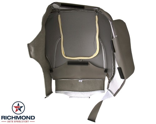 Dodge Ram 1500 Laramie SLT 2002-2003 - cubierta de asiento de cuero inferior lateral del conductor bronceada - Imagen 9 de 13