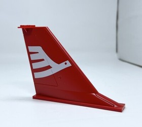 LEGO City Red Plane Tail 14 x 2 x 8 White Airline Bird Pattern 54094pb01 Town