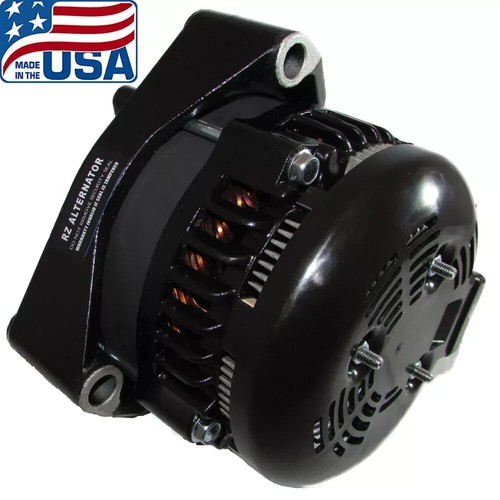 HIGH OUTPUT 350A BLACK ALTERNATOR FOR CHEVY GMC YUKON TAHOE CADILLAC HUMMER H2 - Picture 2 of 4