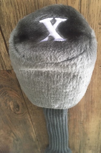 Copricapo da golf in pelliccia di peluche grigio - X - Foto 4 di 4